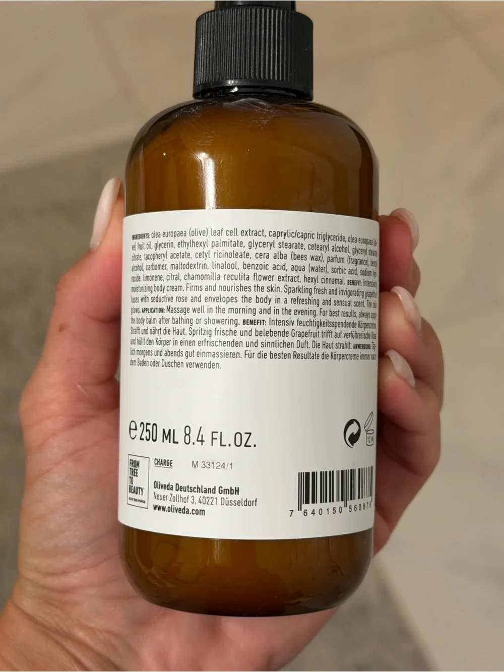 Oliveda B52 Grapefruit Rose Body Balm - Olive Tree Pharmacy